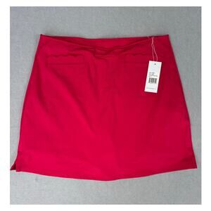 NWT Large Renwick Magenta Pink Scalloped Pocket Golf Athletic Tennis Skirt skort